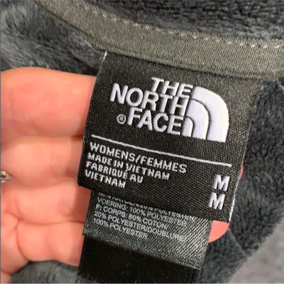 The ﻿Northface Quilted Oso Fleece Tunic Jacket Coat | Charcoal Gray | Size M - Picture 8 of 14